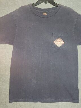 Harley-Davidson Blue Kids Short Sleeve Pocket Tee with Logo #305